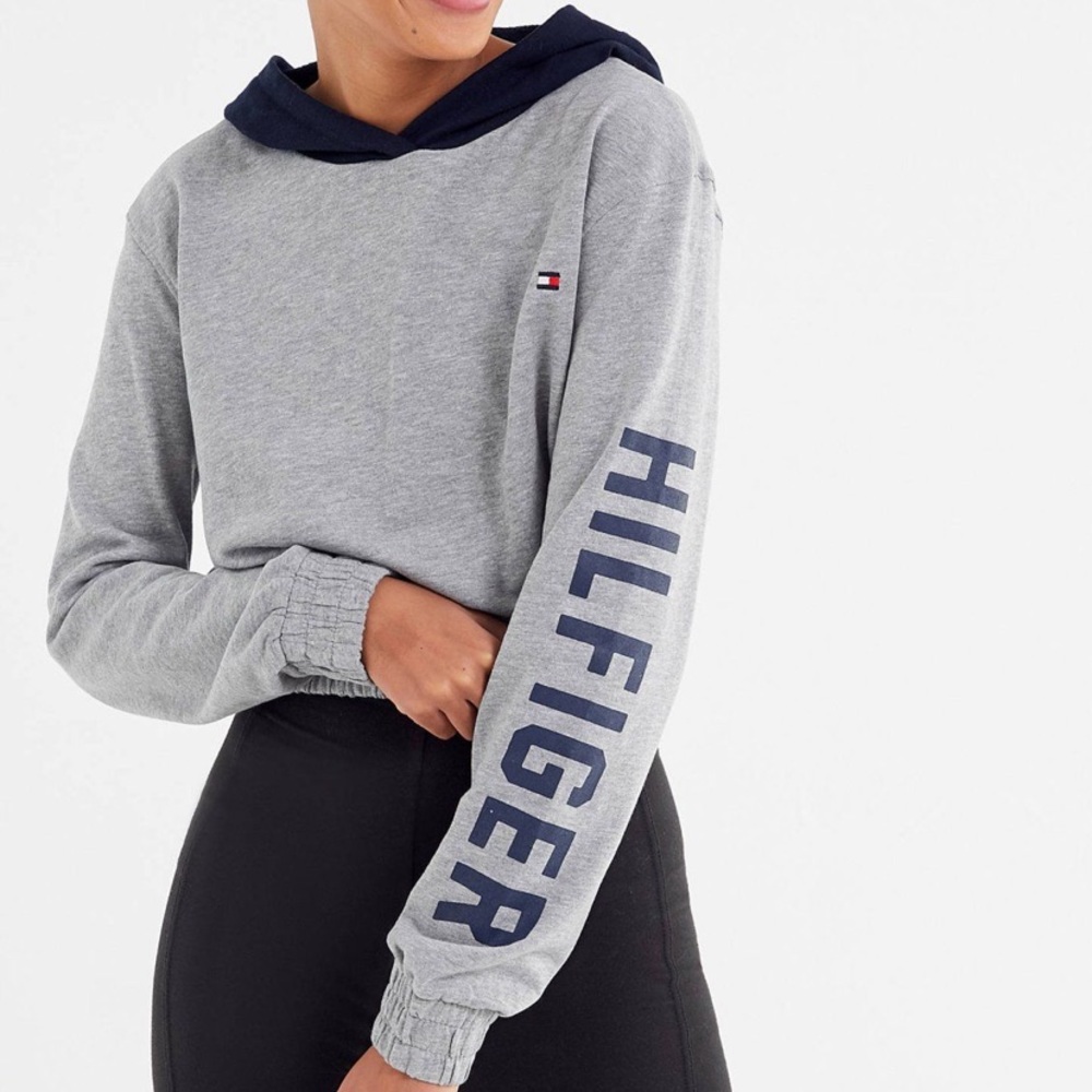 Tommy Hilfiger color block hoodie sweatshirt